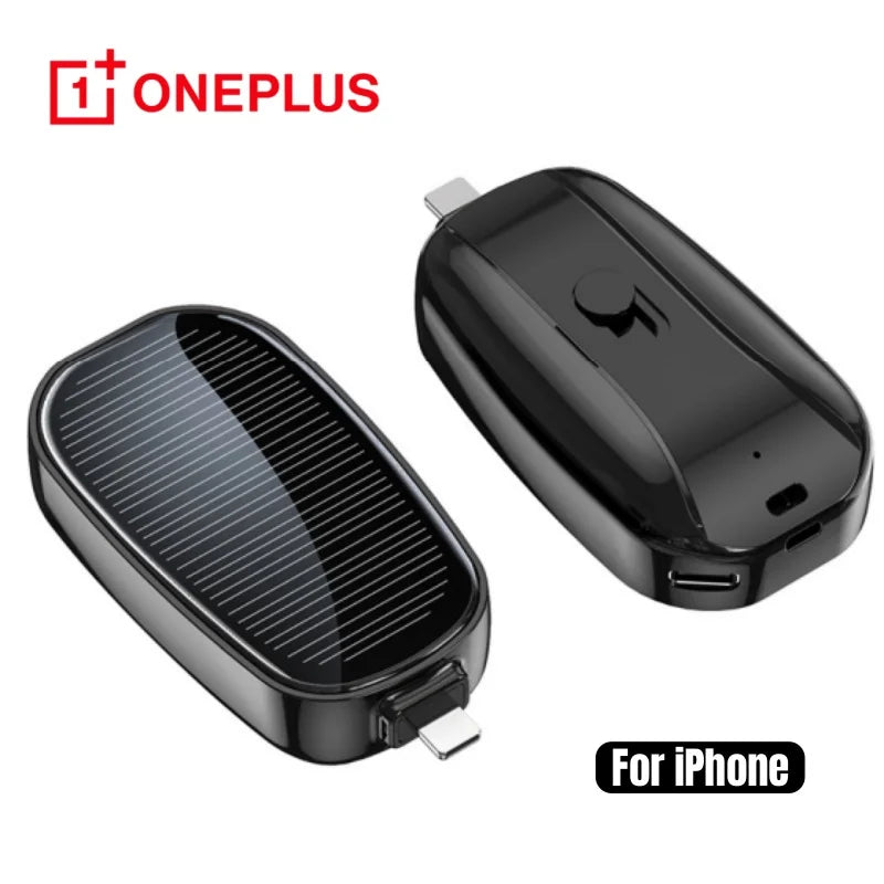 1200mAh Oneplus Solar  Key Ring Mini Power Bank