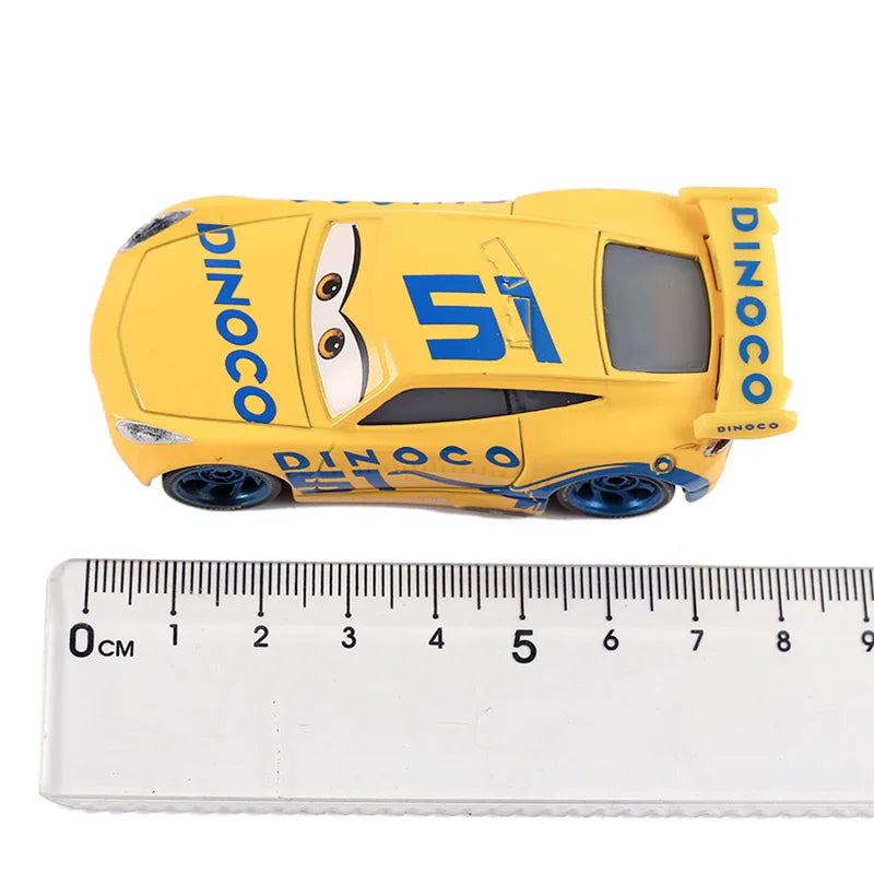 Disney Pixar Cars 2 Lightning McQueen Mini Diecast Racing Car Dinoco Racers Collection for Kids