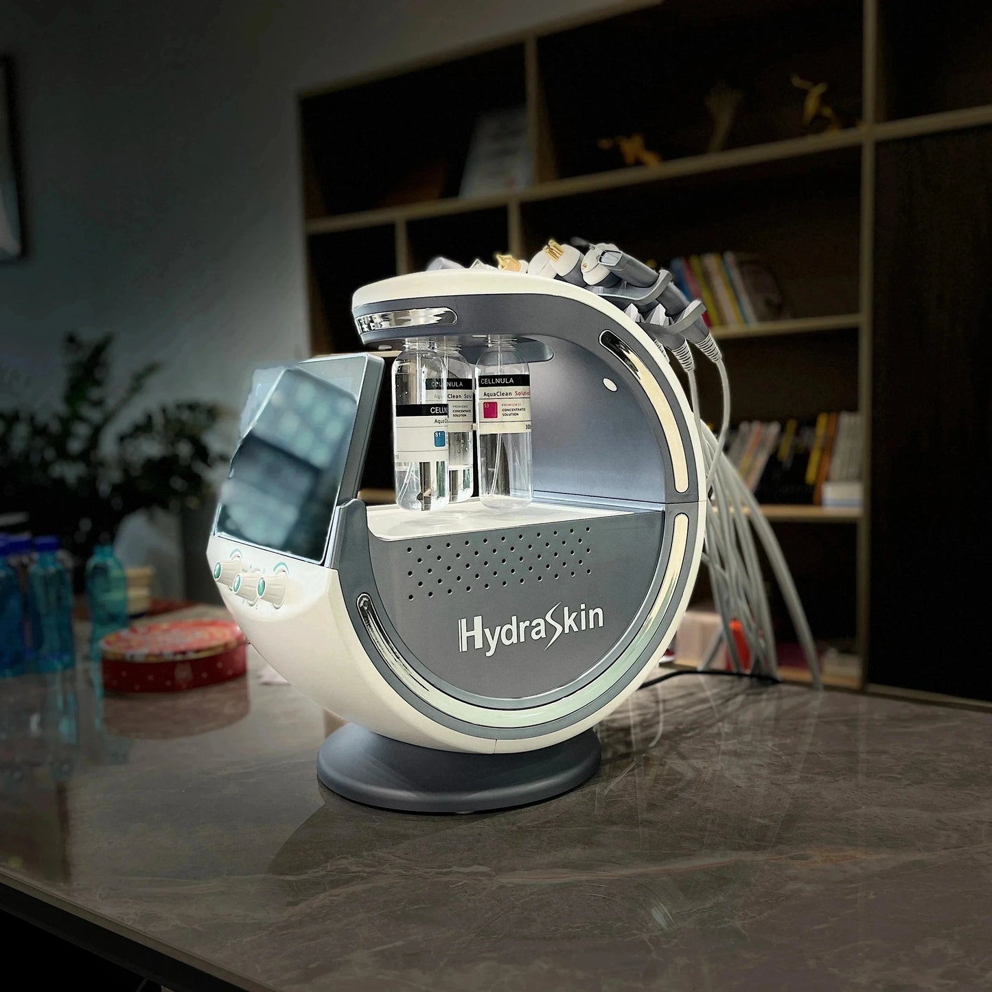 2024 Ultrasound Skin Care & Cryotherapy Microdermabrasion Machine with Hydro Facial & Skin Analyzer