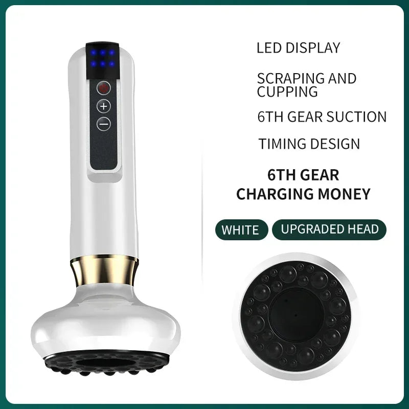 Tricolor Electric GuaSha Massager Anti-Cellulite Vacuum Suction & Slimming Therapy