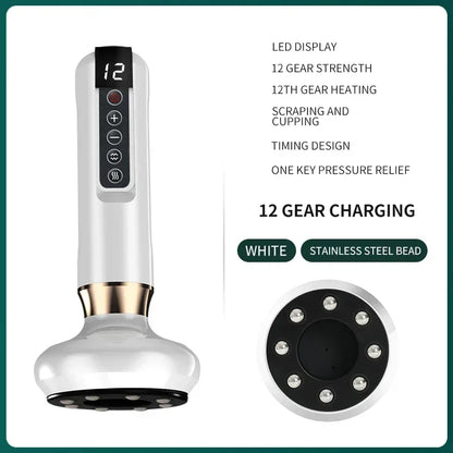 Tricolor Electric GuaSha Massager Anti-Cellulite Vacuum Suction & Slimming Therapy