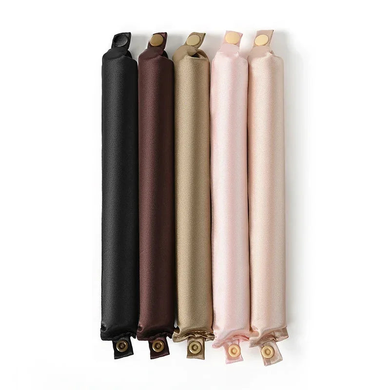 Heatless Satin Curling Rod Headband No-Heat Silk Curls Lazy Hair Rollers Soft Sleep-in Styling Tool