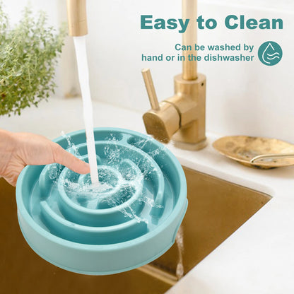 Non-Slip Pet Dog Slow Feeder Bowl – Anti-Gulping Eco-Friendly Dish for All Dog Sizes