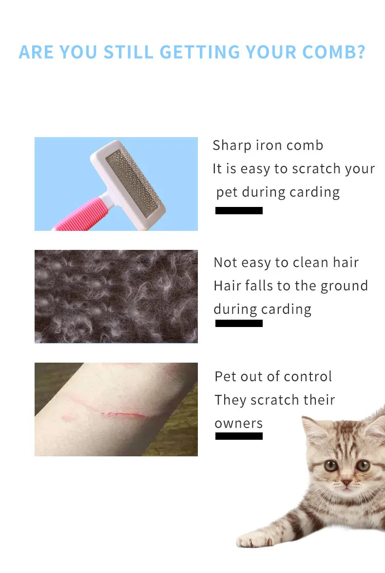 Cat Hair Removal Gloves Rubber Pet Grooming Massage Brush Effective for Dogs & Cats 6 Colors
