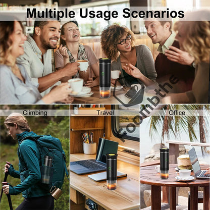 Wireless Portable Espresso Coffee Machine - 3-in-1 Travel Maker for Car, Home & Camping