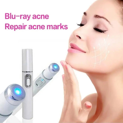 Blue Light Therapy Acne Laser Pen - LED Face Light for Scar & Wrinkle Removal Skin Care Device