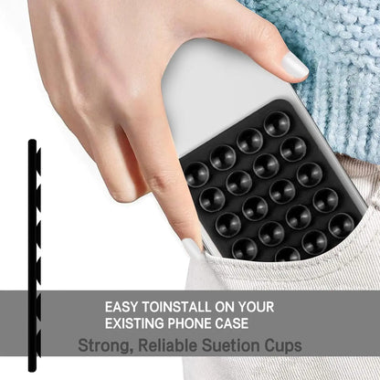 Strong Grip Phone Holder - Adhesive Silicone Suction Mount with Anti-Slip Hands-Free Stand for Cell Phones