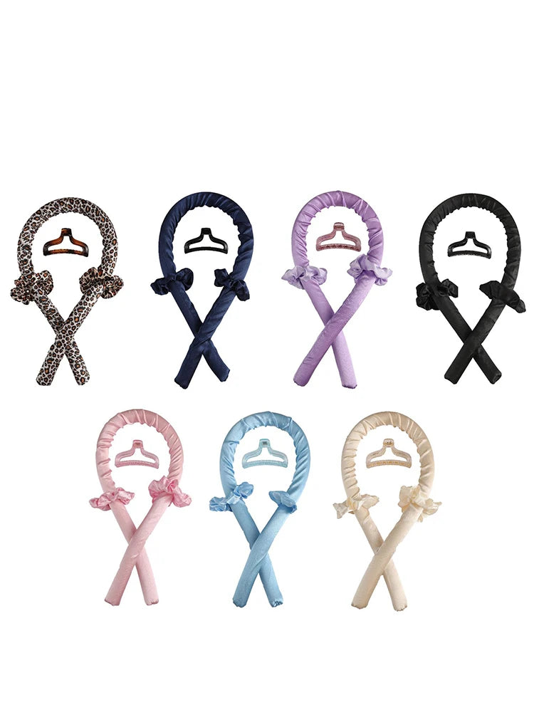 Heatless Curling Rod Headband for Soft, Shiny Curls DIY Hair Curler Hairdressing Tool for Women