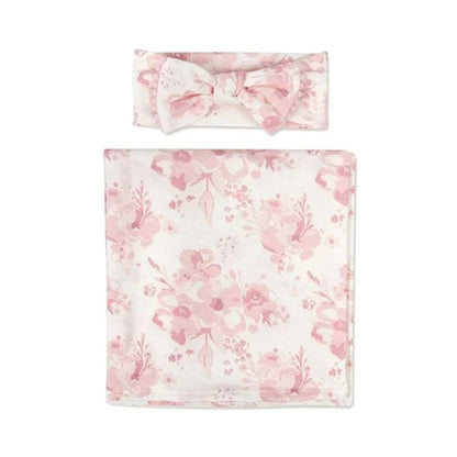 Cotton Floral Receiving Blanket