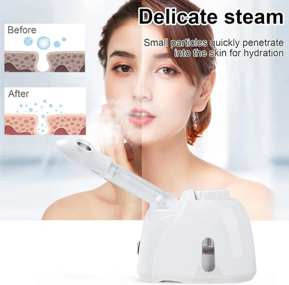 Facial Steamer - Hydrating & Moisturizing with Adjustable Nozzle for Deep Pore Cleansing & Skin Care at Home