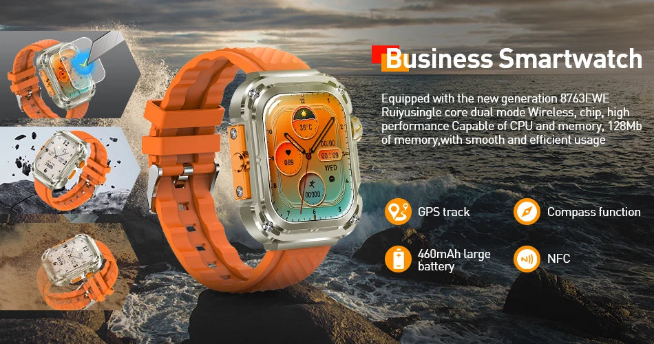 LIGE Smart Watch for Men & Women, Full Touch Screen, Sport Fitness Tracker, IP67 Waterproof, Bluetooth for Android/iOS