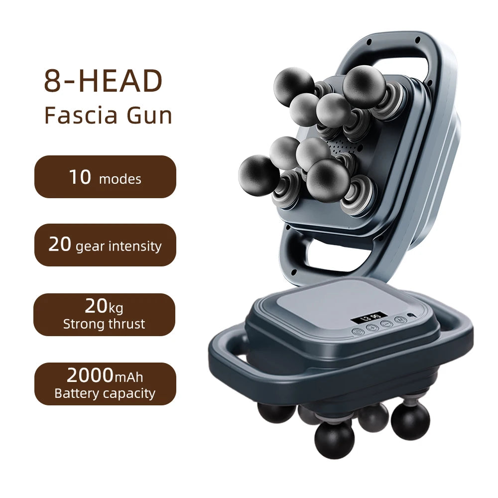 42-Head Fascia Gun High-Frequency Vibration Body Massager for Neck, Back & Waist Relief