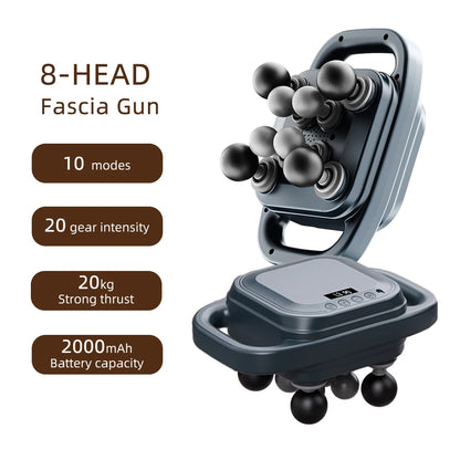 42-Head Fascia Gun High-Frequency Vibration Body Massager for Neck, Back & Waist Relief