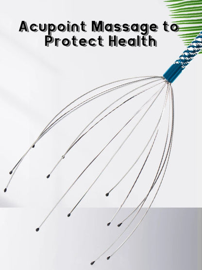 1PC Head Massager Octopus Scalp Tool - Health & Wellness Therapy for Relaxation and Relief
