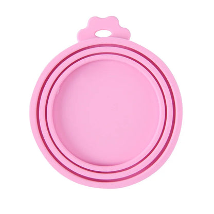 Reusable Pet Food Can Cover & Spoon Set – Portable Storage Lid for Dogs & Cats