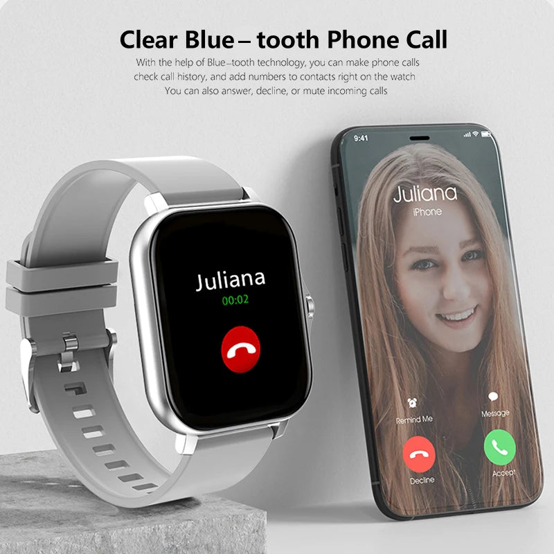 2025 Sport Smart Watch, Fitness Tracker, Health Monitor, Waterproof, Bluetooth Call for Men & Women, IOS, Xiaomi, Huawei