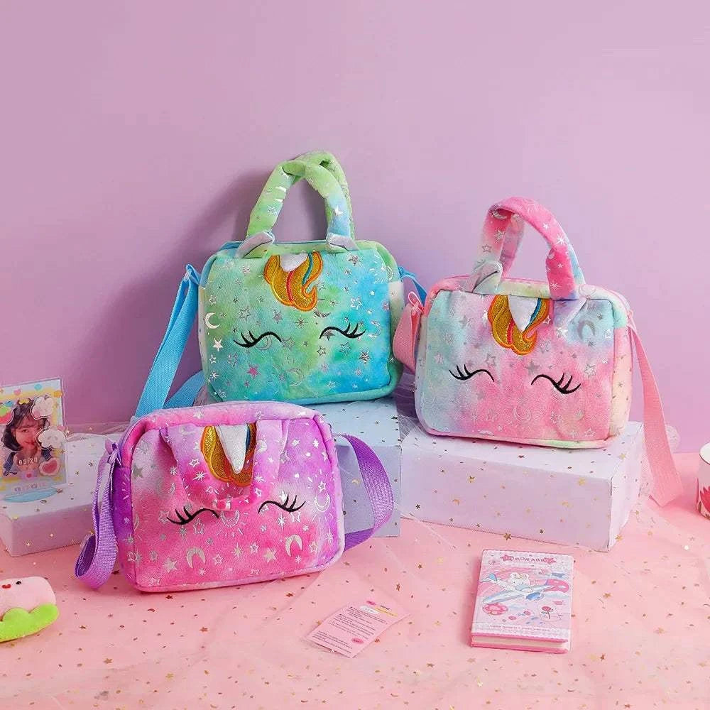 Cartoon Embroidered Satchel Bag