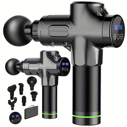 Portable Fascia Gun Vibration Massage Gun for Deep Muscle Relaxation & Fitness Slimming