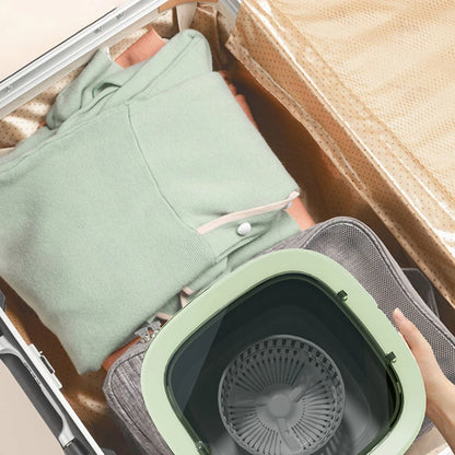 6L 11L Folding Portable Washing Machine Big Capacity with Spin Dryer Bucket for Clothes Travel Home Underwear Socks Mini Washer