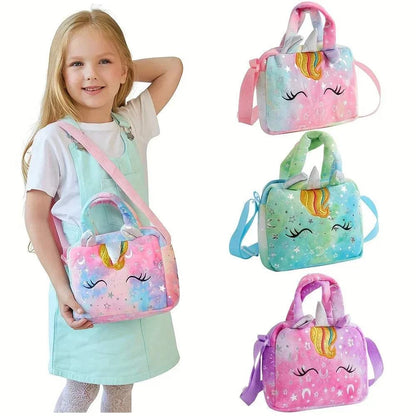 Cartoon Embroidered Satchel Bag