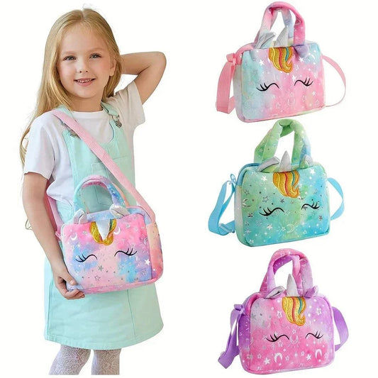 Cartoon Embroidered Satchel Bag