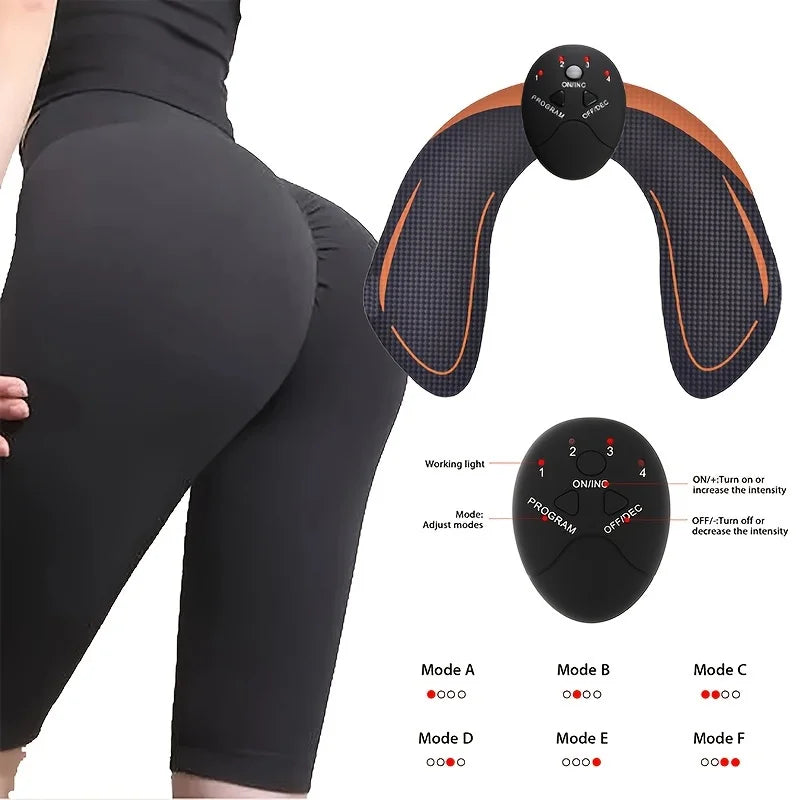 Electric Body Shaping Device Wireless Hip Training & Slimming Massager with Multiple Settings