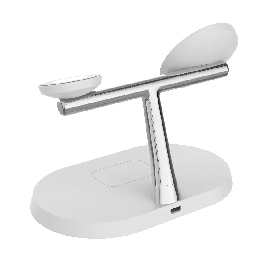3-in-1 30W Magnetic Wireless Charger Stand - Fast Charging Station for MagSafe iPhone 12-16, AirPods Pro, and Apple Watch 8/7