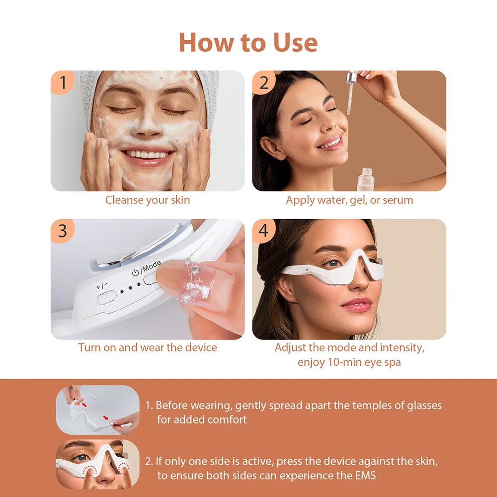 3D Eye Massager - Fatigue Relief, Dark Circle Lightening & Fine Line Smoothing Eye Care