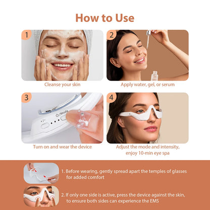 3D Eye Massager - Fatigue Relief, Dark Circle Lightening & Fine Line Smoothing Eye Care