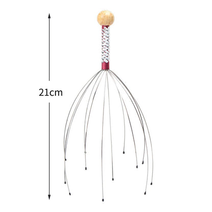 1PC Head Massager Octopus Scalp Tool - Health & Wellness Therapy for Relaxation and Relief