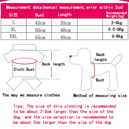 Fashion Dog Hoodie – Warm Autumn & Winter Small Pet Clothes, Thickened Two-Legged Sweater