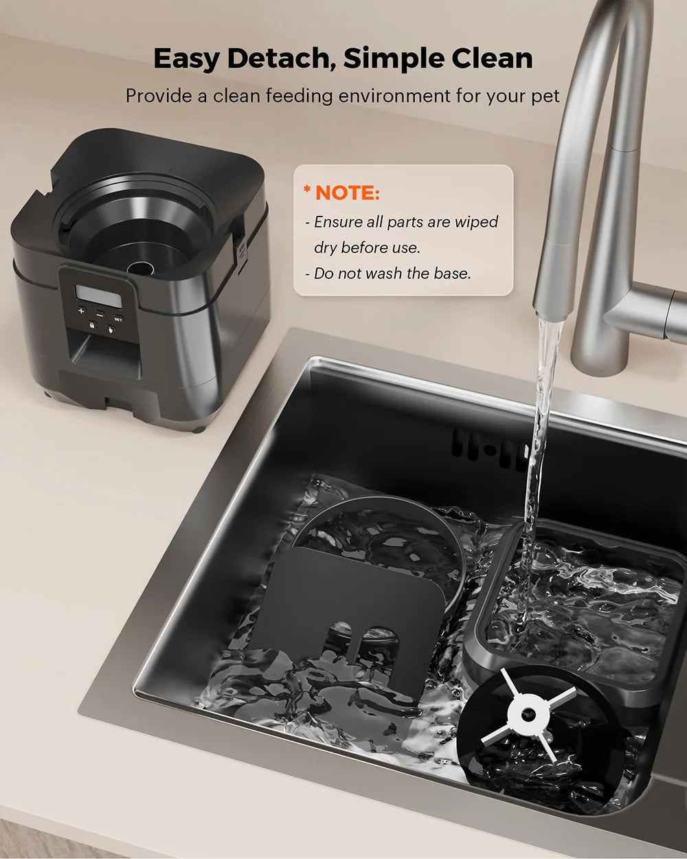 2L Smart Automatic Pet Feeder with Timer & WiFi App for Dogs & Cats