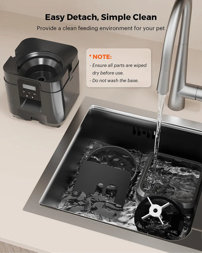 2L Smart Automatic Pet Feeder with Timer & WiFi App for Dogs & Cats
