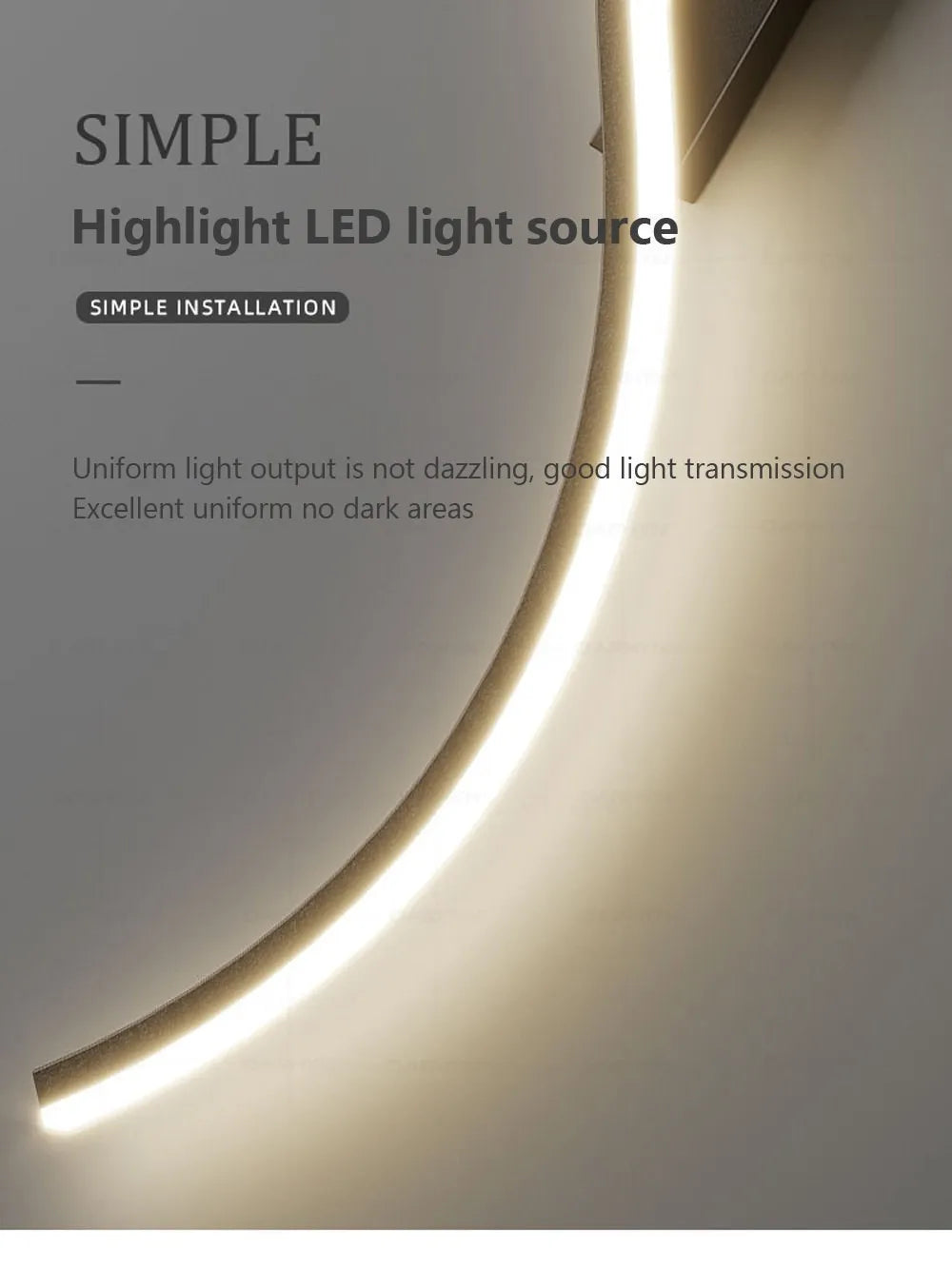 Modern LED Wall Lamp - Minimalist Bedside & Living Room Strip Sconce Indoor Lighting Fixture