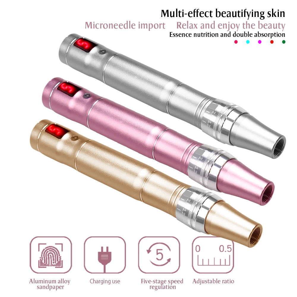 Electric Dr.Imp Wireless Dermapen - Microneedling Device with Nano Needle Cartridge