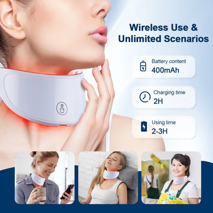 Neck LED Lift Mask - Photon Skin Tightening & Anti-Wrinkle Beauty Device for Neck Rejuvenation