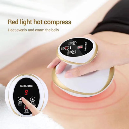 Home Electric Guasha Scraping Massage Cupping Body Massager with Suction & Heating Fat Burner