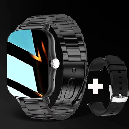 LAXASFIT 2025 Smart Watch, Bluetooth Talk, Full Touch Screen, Heart Rate Monitor, Sports Fitness Tracker for Men & Women
