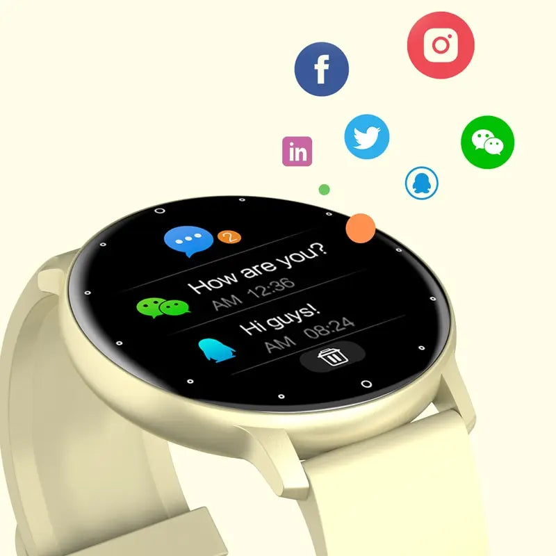 LIGE Smart Watch for Men & Women, Full Touch Screen, Sport Fitness Tracker, IP67 Waterproof, Bluetooth for Android/iOS