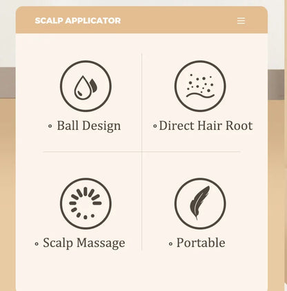 Scalp Applicator Liquid Comb Portable Mini Massage Comb for Essential Oil & Hair Loss Prevention Head Care Tool