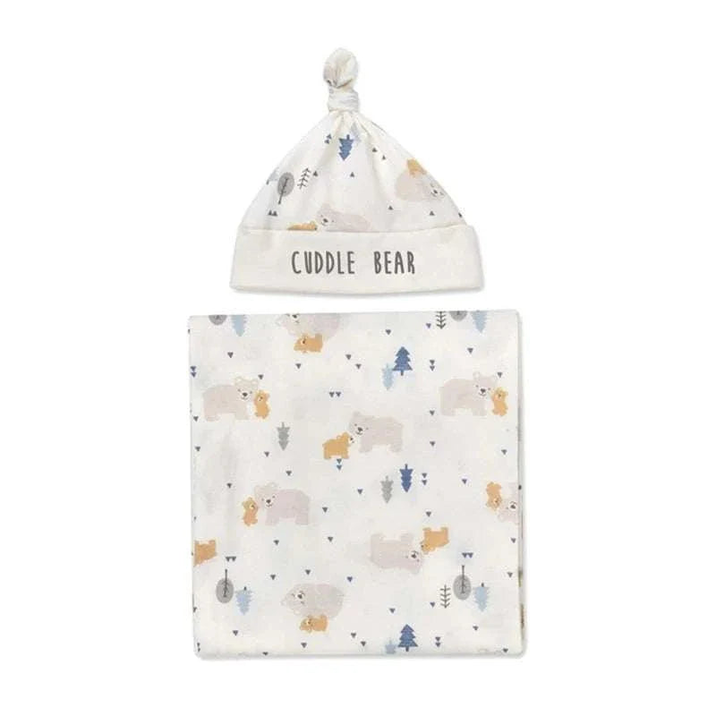 Cotton Floral Receiving Blanket