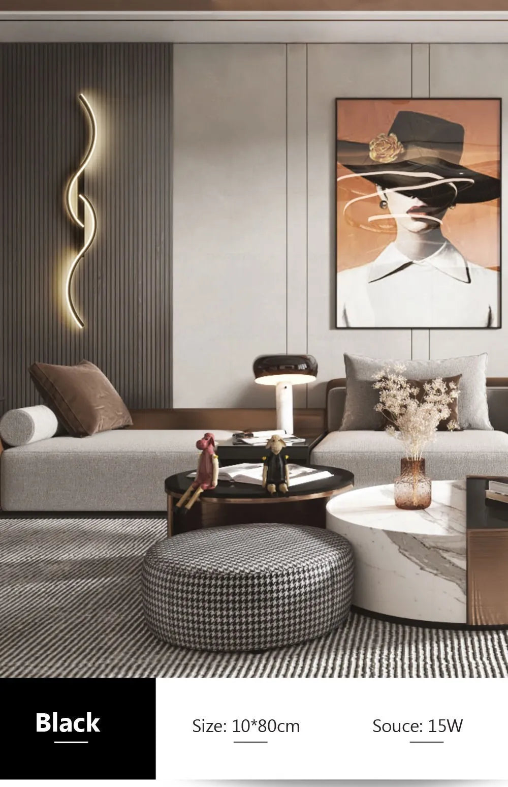 Modern LED Wall Lamp - Minimalist Bedside & Living Room Strip Sconce Indoor Lighting Fixture