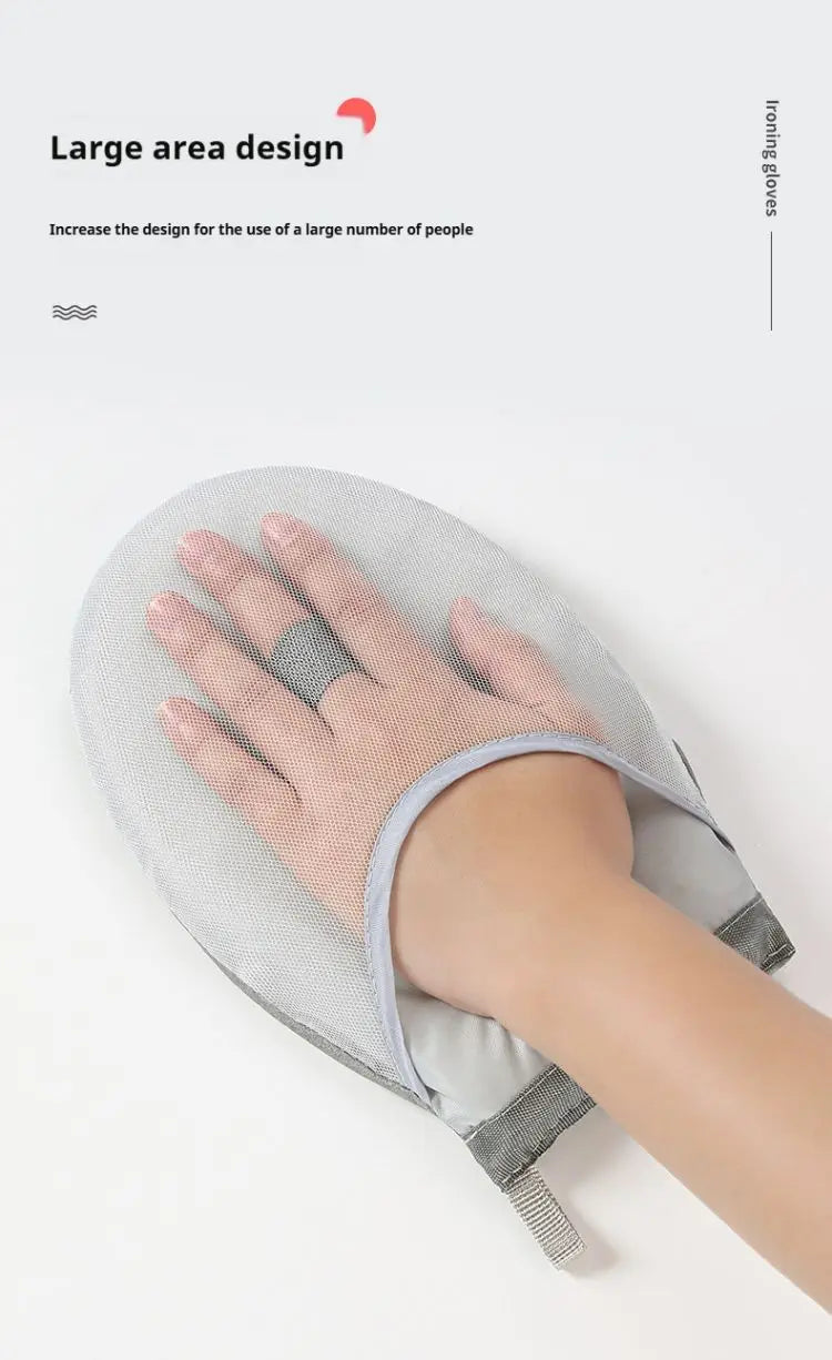 Fabric Handheld Ironing Board & Insulated Ironing Gloves for Home Use