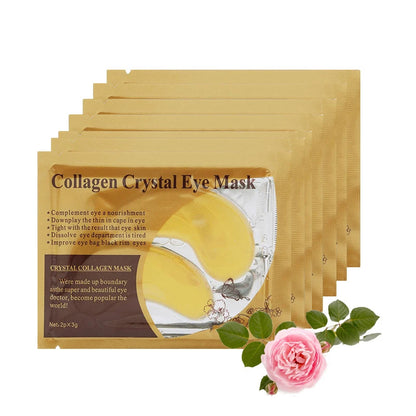 Gold Collagen Crystal Eye Mask - Firming & Moisturizing Eye Patches (5/10/20/30 Pairs)