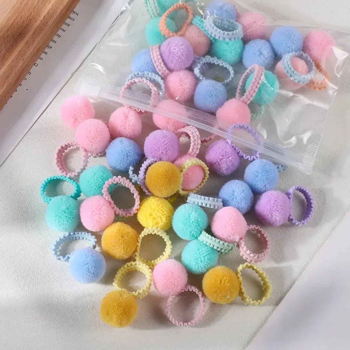Girls Colorful Plush Ball