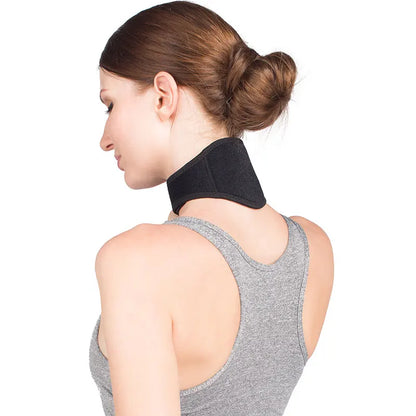 Magnetic Heated Neck Wrap for Cervical Pain Relief & Tourmaline Therapy
