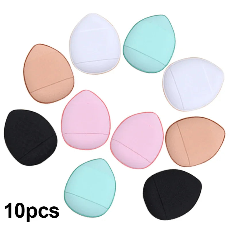 5/10Pcs Mini Finger Puff – Air Cushion Powder Sponge for Foundation & BB Cream Application