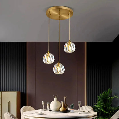 Modern Glass Pendant Lights, LED Ceiling Lamp & Hanging Chandelier for Dining Room
