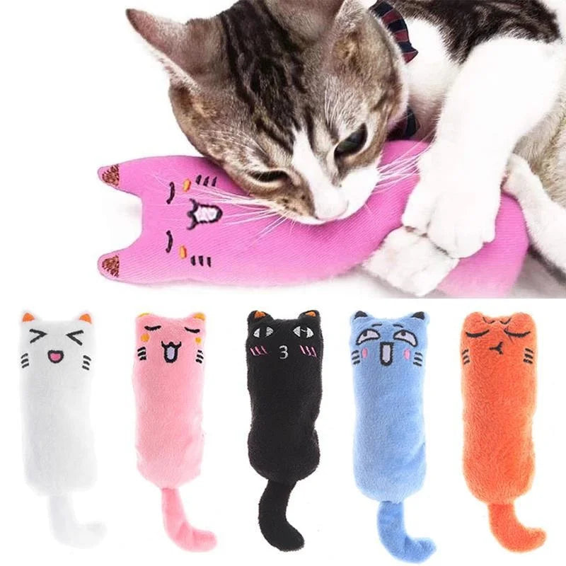 Pet Toy with Rustle Sound & Catnip Plush Catnip Toy for Cats & Kittens Teeth Grinding Pillow