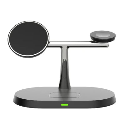 3-in-1 30W Magnetic Wireless Charger Stand - Fast Charging Station for MagSafe iPhone 12-16, AirPods Pro, and Apple Watch 8/7